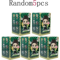 Hot sold 1-12pcs Anime Demon Slayer Model Tanjiro Kamado Nezuko cartoon figure PVC model ornament child Christmas Halloween gift