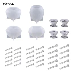 Cabinet Drawer Knobs Mold Diamond Dresser Crystal Pull Knobs Epoxy Resin Mold for Dresser Drawer Kitchen Bathrom Cabinet