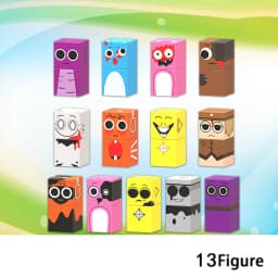 Rhythm Magnetic Cube Box Magnetic Building Blocks Sprunki Set Model Sensory Puzzle Building Children's Educational Toy STEM Gift