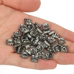 50pcs Square Rhinestone Crystal Spacer Beads 6 8mm Silver Plated Rondelle Loose Beads for DIY Bracelets Jewelry Making Crafts