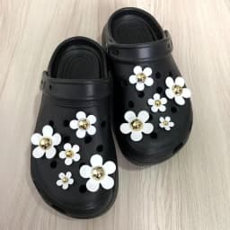 Best Selling Hole Shoes Charms Ready To Put on White Daisy Sunflower Combination Suit Shoe Buckle Girlish Shoes Accessories 2026