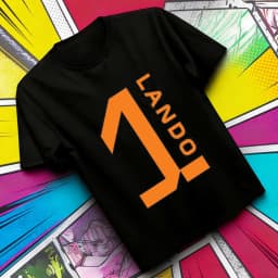 Lando Norris Cotton Top Tees Men Comfortable 80s Retro University 2000s Harajuku Top Tees Punk Pastel 2000s Graphic Colorful
