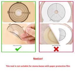 Ostomy Flange Hole Cutter - Adjustable Cutting Tool (19-38mm) for Ostomy Bags