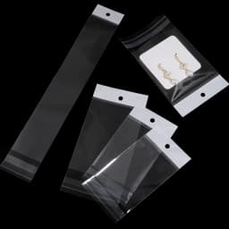 50-100pcs/lot Transparent Self Adhesive Packaging Bag Plastic Hanging Opp Pouches Seal Gift Bags for Jewelry Display Supplies