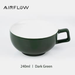 AIRFLOW Ceramic Coffee Cup Professional Embossed Latte Cup 240ml With Handle Milk Tea Cup Latte Espresso Vintage Coffee Mug