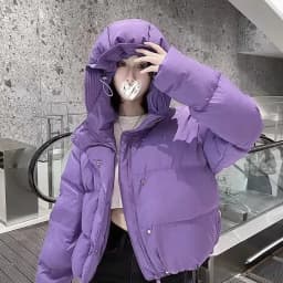 Chic Winter Cotton Coat Cropped Jackets Women Warm Design Parkas Puffer Jacket Bow Tie Streetwear Cold Jacket Winter Clothes