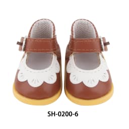 5.5CM PU Leather Mini Doll Shoes For 14 Inches American Doll Boots Hollowing Heart Bow Shoes For 35Cm Baby Girl,Lise,Nancy Dolls