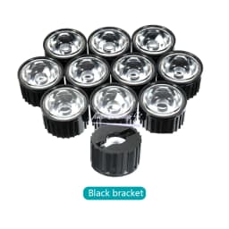 10set High Power 1W 3W 5W LED Lens 20MM PMMA Lenses With Bracket 5 8 15 25 30 45 60 90 120 Degree For 1 3 5 Watt Light Beads