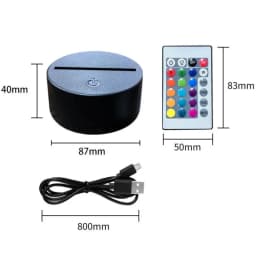 Hollow Knight 3D Visual Stereo Night Light LED Ambient Lamp Bedroom Bedside Ornament Merchandise Gift & Birthday Present for Boy