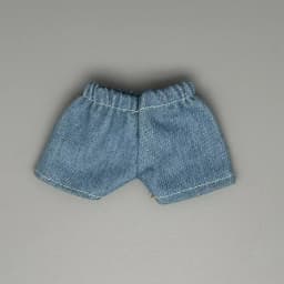 Only clothes, no dolls for 17cm labubu denim shorts 15cm figurine Labubu universal summer shorts Versatile and changeable pants