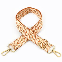 1Pc 38mm Jacquard Canvas Bag Strap for Women's Handbag Replace Handle 75~130cm Adjust Shoulder Straps Crossbody Bags Accessories
