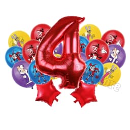 The Amazing Digitals Circus Digit 1-9 Balloons Kids Kawaii Birthday Decoration Baby Shower Gender Reveal Party Supplies Gift New