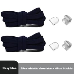 1Piar Rubber Band for Laces Elastic Laces Sneakers Shoelaces Without Ties End Locks College Style Shoestring Shoes Accessories
