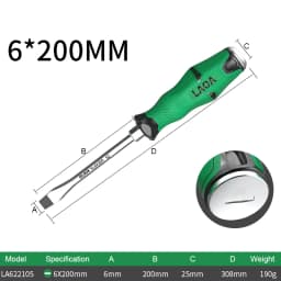 LAOA 1pcs Phillip Screwdriver With Magnetism Slotted Screwdrivers 58HRC Alloy Steel with Tap Function