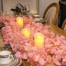 Cherry Blossom String Light 1PC Garland Artificial Flower Garland Vines Fairy Lights For Bedroom Wedding Party Decoration