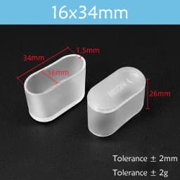 Transparent Rectangle 15-40mm Round 10-76mm Oval Chair Leg Caps Clear PVC Non-Slip Furniture Table Cover Feet Sock Protector Pad
