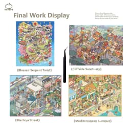 HEYBAO Anniversary Mini Scene Book | Japanese Retro Comic Stickers & Cards, for Journal & Scrapbook Decor