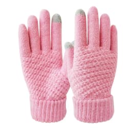 New Solid Color Touch Screen Knitted Gloves For Women Men Winter Outdoor Cycling Warm Knitted Gloves Unisex Daily Wear Touch
