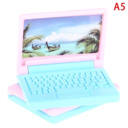 2pcs Dollhouse Miniature Modern Computer Model Furniture Accessories For Doll House Decor Pretend Play Toys