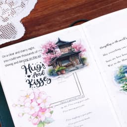 15pcs Cute Journal Notebook Stickers - Flower Meets Southern China, Retro and Cute Designs Waterproof Stationery Supplies