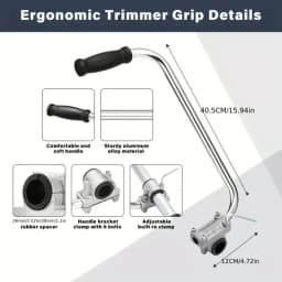 Trimmer Handle - Ergonomic Trimmer Grip Weeder Trimmer Handle Lawn Trimmer Handle for Lawn Care Trimmer Handle for Weed Whacker