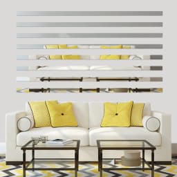 Strip Wall Stickers Living Room TV Back Acrylic Mirror 3D Wall Sticker DIY Art Wall Decor Home Decoration 20/50cm Dropshipping