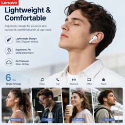 Lenovo LP40 Pro TWS Wireless Headphones Bluetooth 5.4 HiFi Stereo Earphones Gaming Sports Touch Control HD Call With Mic Earbuds