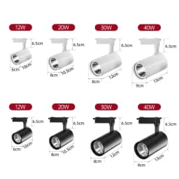 Led Track Light COB 220V Full Set Led Spot Track Lighting Rail Lamp for Living Room Clothing Store Bedroom Track Ceiling Lamp