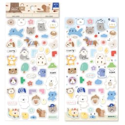 Korean Import NEKONI Double-layer Cute Animals Creative Stickers Scrapbooking Diy Journaling Diary Decor Stationery Sticker