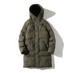 Winter Mid-Long Thick Military Padded Coat Men's Warm Jacket