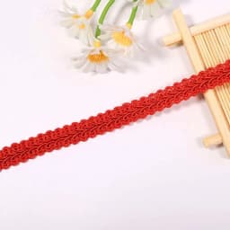 2/4yards 12mm Polyester Lace Trimming Ribbon Centipede Braided Curve Lace Sewing Clothes DIY Craft Wedding Accessories