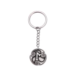 EUEAVAN Retro Mysterious 24 Runes Keychain Norse Viking Jewelry Courage Charm Letter Amulet Keyring for Women Men Accessories
