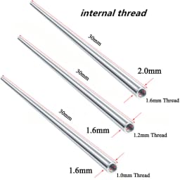 Surgical Steel 14/16/18G Insertion Pin Taper for Threadless Jewelry Nostril Piercing Taper Push in Earrings Body Piercings Tool