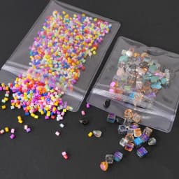 20pcs Transparent PVC Self-Sealing Bags with Hole Thickened Zipper Clear Plastic Storage Bags for Small Jewelry And Food Packagi