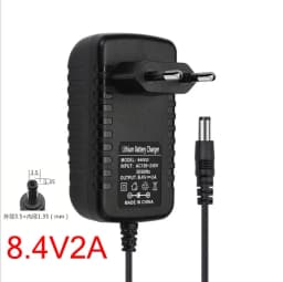 DC 5.5mm or 3.5mm Power CAHARGER Li-ion Red Charging for 1 2 3 4 String Lithium Battery Charger 4.2V 8.4V 12.6V 16.8V 2A 2000MA