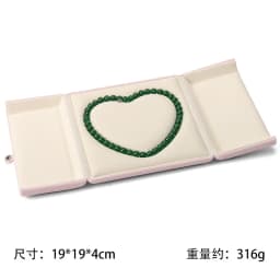 Pearl Necklce Gift Box Velvet Necklace Packaging Box Ring Holder Display Showcase Pendant Organizer