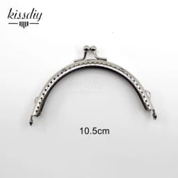 20 PCS 6.5/8.5/10.5/12.5/15.5CM Glossy Silver Basic Semicircle Metal Purse Frame Kiss Clasp Lock DIY Bag Accessories 5 Size