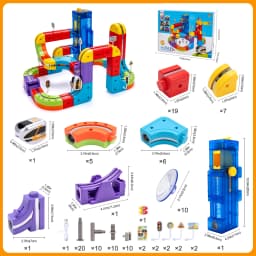 Kids Anti-Gravity Magnetic Attraction Track Train with Car Lift Electric Train Building Toy Changeable Magnetic Magic Rail Cars