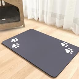 Diatomaceous Mud Pet Placemat Absorbent Water Bowl & Food Mat with Waterproof Quick-Dry Rubber Backing Non-Slip for Home Use