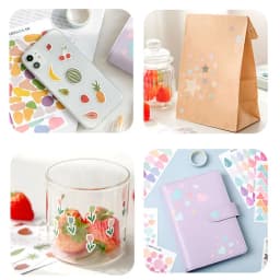 Album Planner Decoration Gift Self-adhesive Diary Scrapbooking Stickers Decorative Decals Label Stickers Stationery Stickers