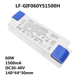 Lifud LED Driver 20W-60W YM YS 700mA 800mA 900mA 1000mA 1050mA 1200mA 1300mA 1400mA 1500mA 25-40V High PF Lighting Transformer