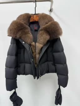 2026 New Autumn 90 Winter Goose Down Jacket Warm Women Coat Oversized Real Fox Fur Collar Thick Luxury Fashion Outerwear