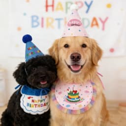 Pet Birthday Scarf Cute Delicate Lace Bib, Cat & Dog Birthday Party Celebration Prevent Saliva Towel