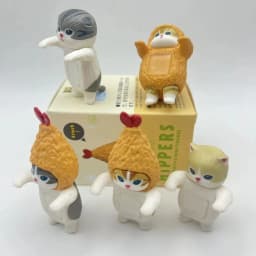 New Mofusand Hippers Lying Down Fried Shrimp Cat Blind Box Decorative Mini Figures Car Phone Ornament Toy Gift Cute Doll Model