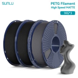 SUNLU 3KG High Speed Matte PETG Filament 1.75mm 1kg Spool (2.2lbs) High Speed Printing Filament Fit Most FDM Printer