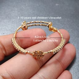20 Styles Dubai Gold Color Baby Bangles For Kids Baby Promotion Sale Child Birthday Gifts Children'S Bracelets