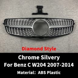 Perfect Match Front Bumper Grille Grill For Mercedes Benz C W204 C204 S204 2007-2014 C180 C200 C250 C300 AMG GT Diamond Tuning