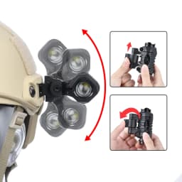 WADSN Tactical AIrsoft Strobe Consant Momentary Helmet Lamp With white Scout light Helmet Lamp FAST Hunting Helmet Flashlight