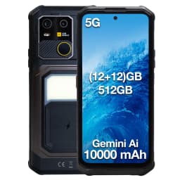 AGM G3 Rugged Phone 5G, Dimensity 7300, 10000mAh, IP68 Waterproof, Wireless Charging, Camping Light, 24(12+12)GB+512GB)