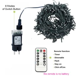 10M-100M Fairy Lights LED String Garland Christmas Light Waterproof Outdoor Indoor For Tree Street Wedding Party 2024 Decoration